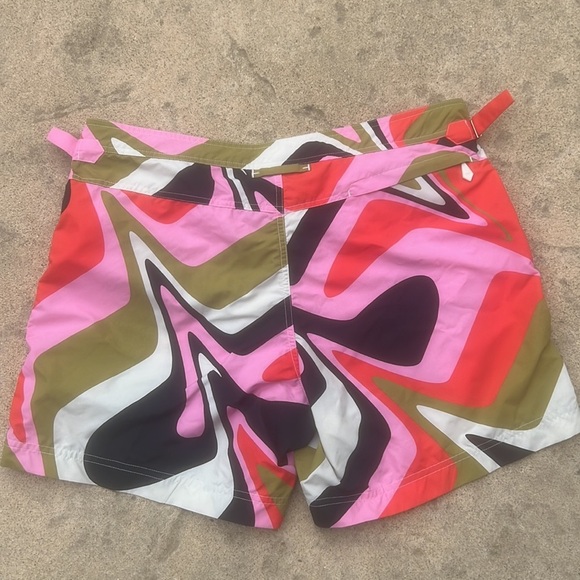 Tom Ford Psychedelic Design Men's Swim Trunks Size 52/XL - Picture 9 of 15